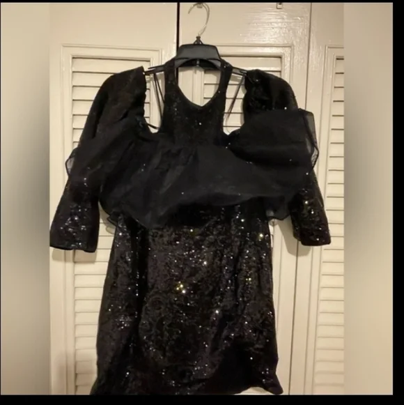 Asos luxe organza halter mini dress, off shoulder 😍 - Picture 15 of 15